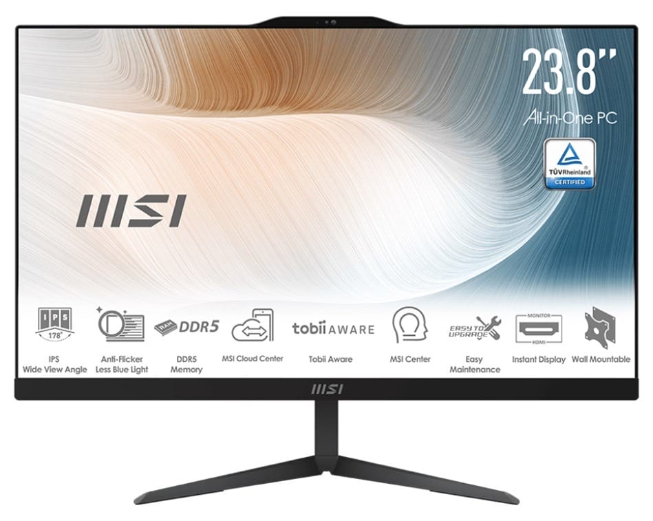 MSI Modern AM242P 1M 23.8" Core 5 120U, 16GB RAM, 1TB SSD, Windows 11 Pro