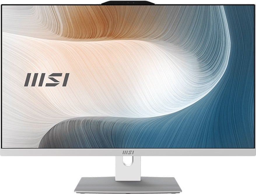 (Open Box) MSI Modern AM272P 1M 27" All-In-One PC, Core 5-120U, 16GB RAM, 1TB SSD, Windows 11 Home - White