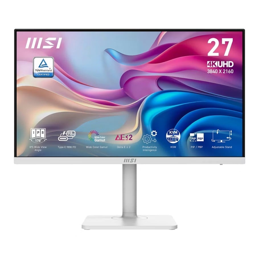 MSI Modern MD272UPHW 27" 4K UHD IPS USB-C 98W Monitor