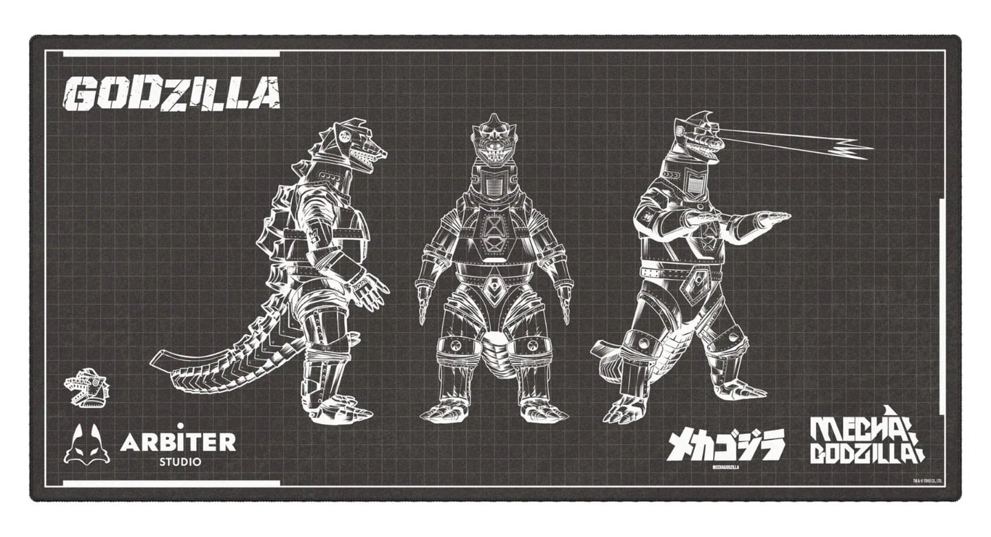 ARBITER Studio Black Mechagodzilla Cloth Gaming Mouse Pad - XXL