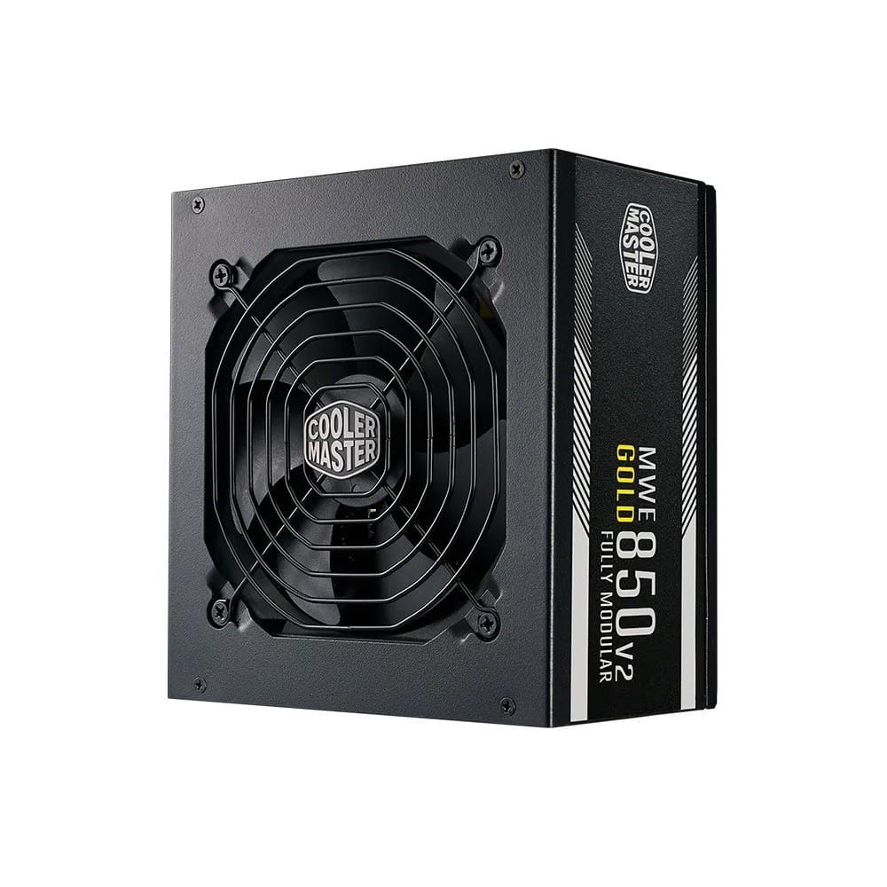 Cooler Master MWE V2 850W 80+ Gold Fully Modular PCIe 5.1 ATX 3.1 Power Supply - Black