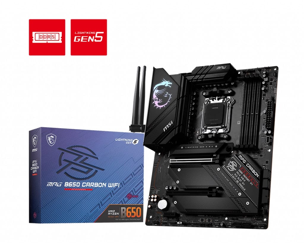 MSI MPG B650 Carbon WiFi AM5 ATX Motherboard