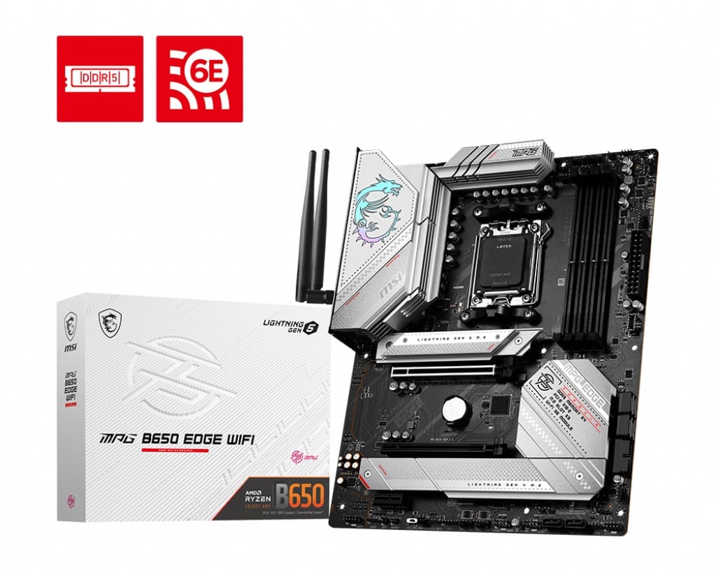 MSI MPG B650 Edge WiFi AM5 ATX Motherboard