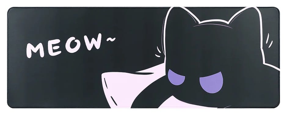 YUZNII Kitten Desk Mat 800x300x3mm Mousepad - Cool Cat