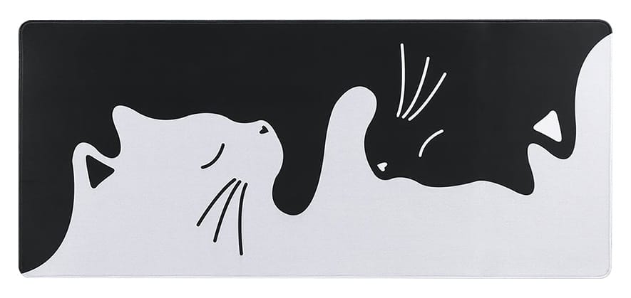 YUNZII Keynovo Desk Mat 900x400x3mm Mousepad - Hug Cat