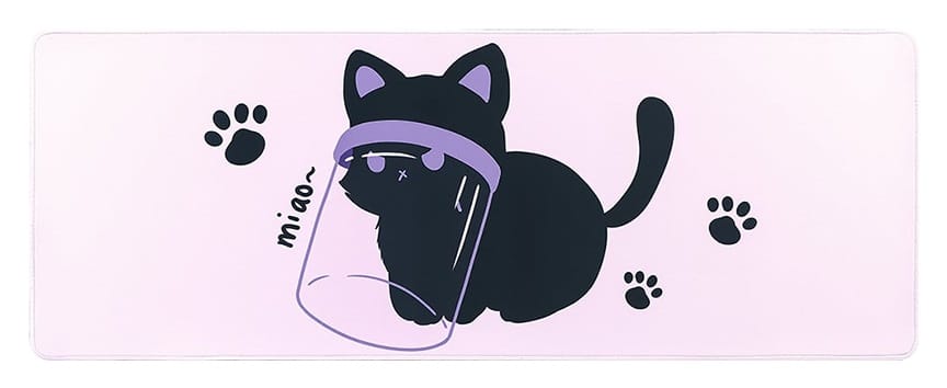 YUNZII Kitten Desk Mat 800x300x3mm Mousepad - Naughty Cat