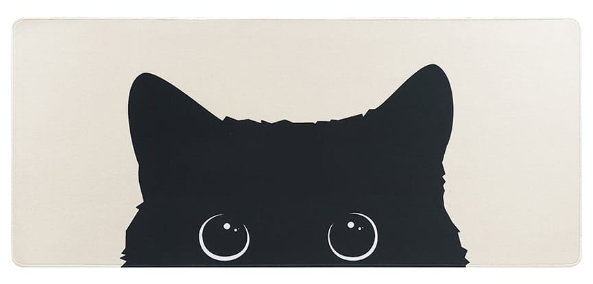 YUNZII Keynovo Desk Mat 900x400x3mm Mousepad - Peeking Cat