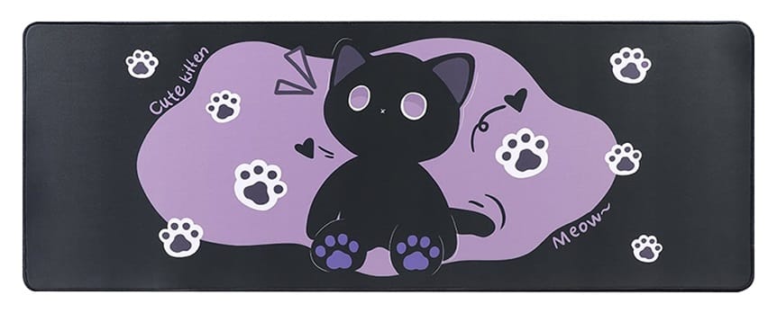 YUNZII Kitten Desk Mat 800x300x3mm Mousepad - Sweet Cat