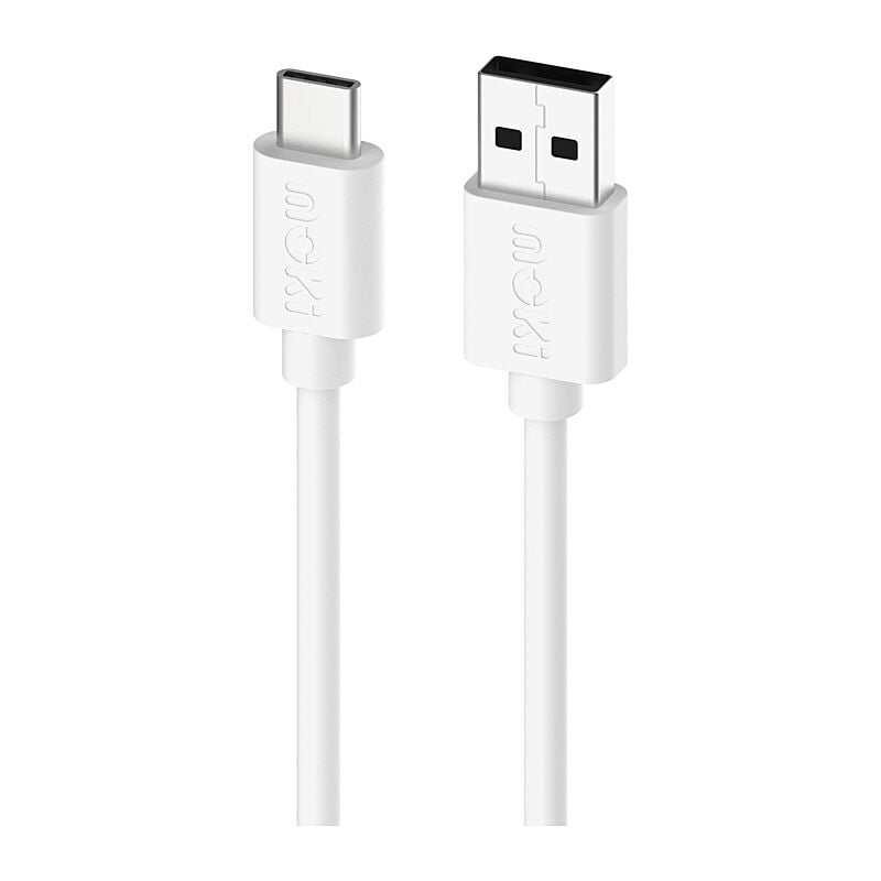 Moki USB-A to USB-C SynCharge Cable 1m - White