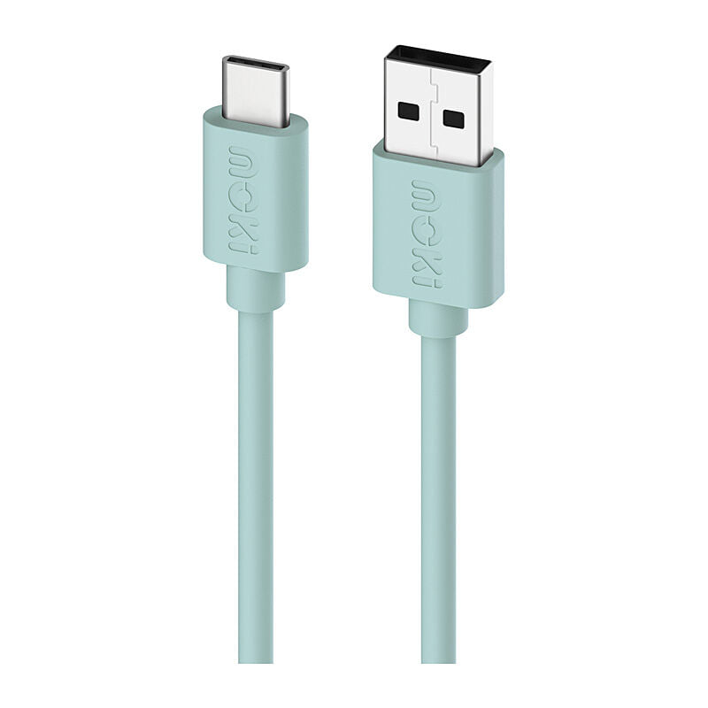 Moki USB-A to USB-C SynCharge Cable 1m - Bluey Green