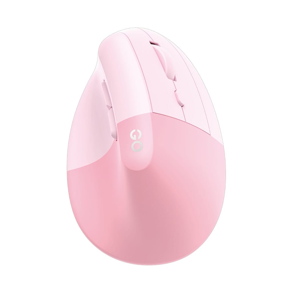 Fantech Comfy W195R Vertical Ergonomic Office Wireless Rechargeable Mouse - Pink