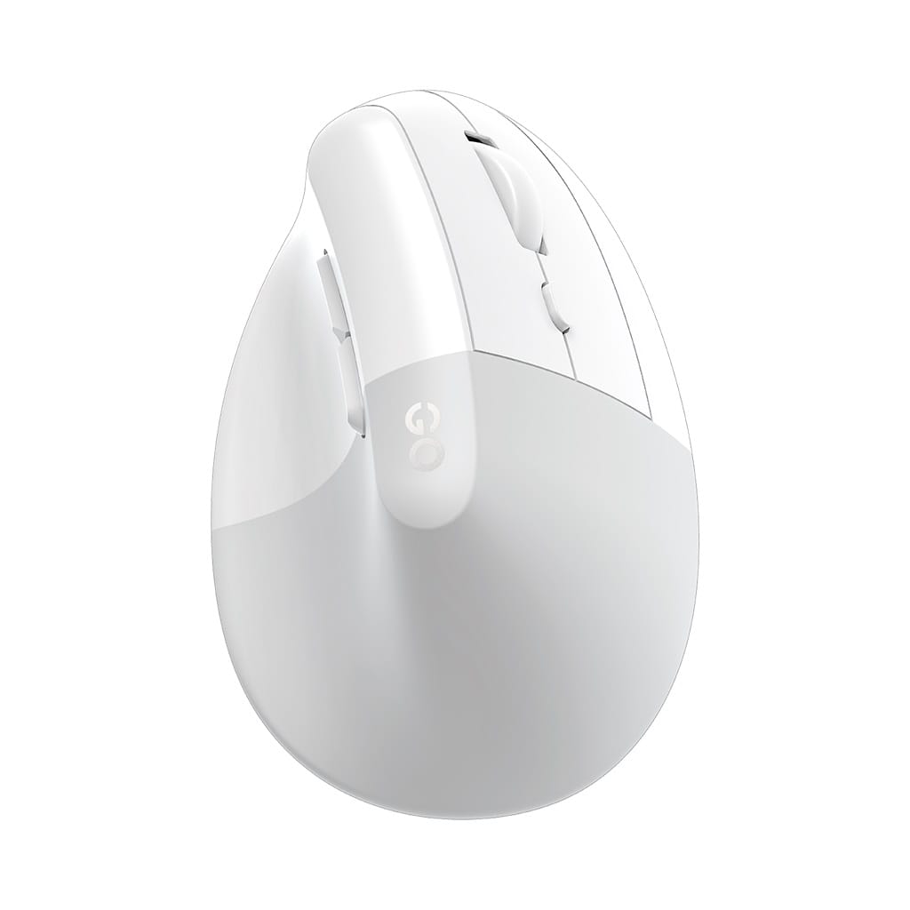 Fantech Comfy W195R Vertical Ergonomic Office Wireless Rechargeable Mouse - White