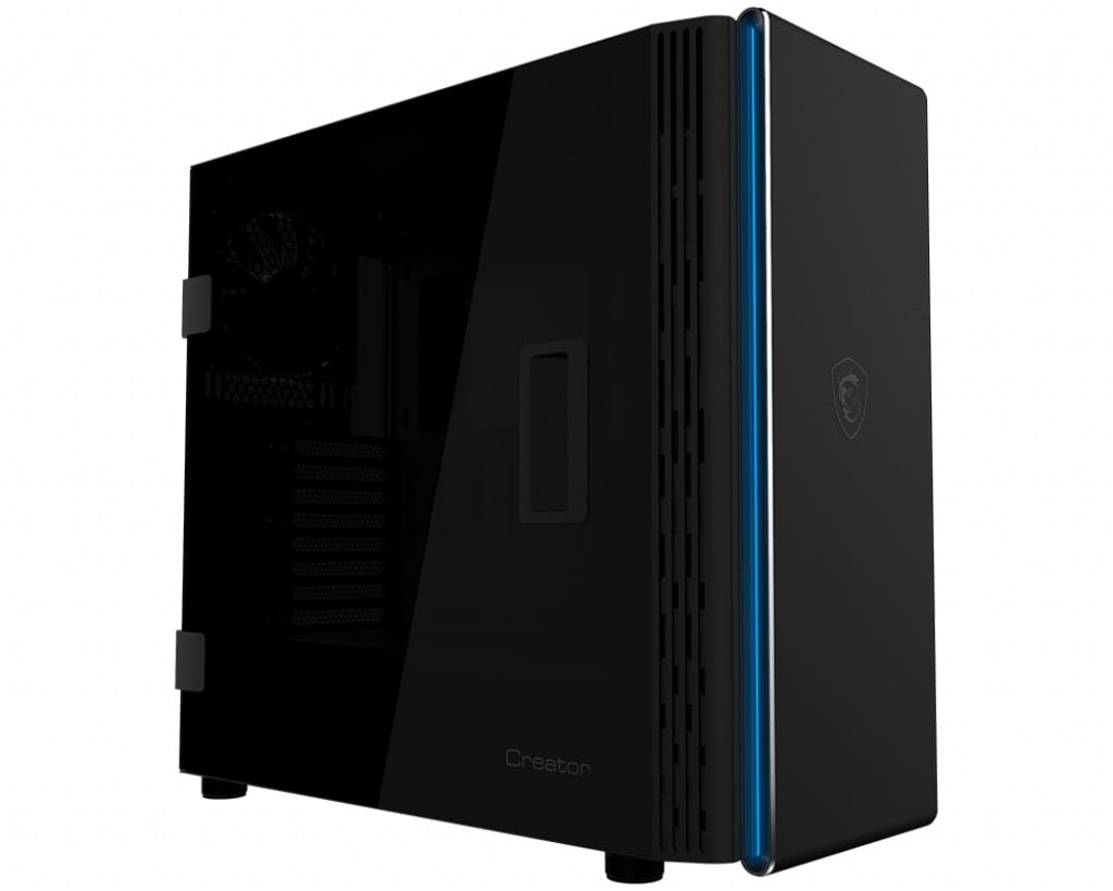 EATX 1Side Panel Tempered Glass Computer Case Black