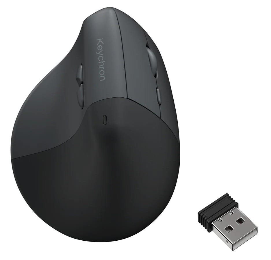 Keychron BM27 Wireless Silent Micro Switch Ergonomic Mouse - Space Gray