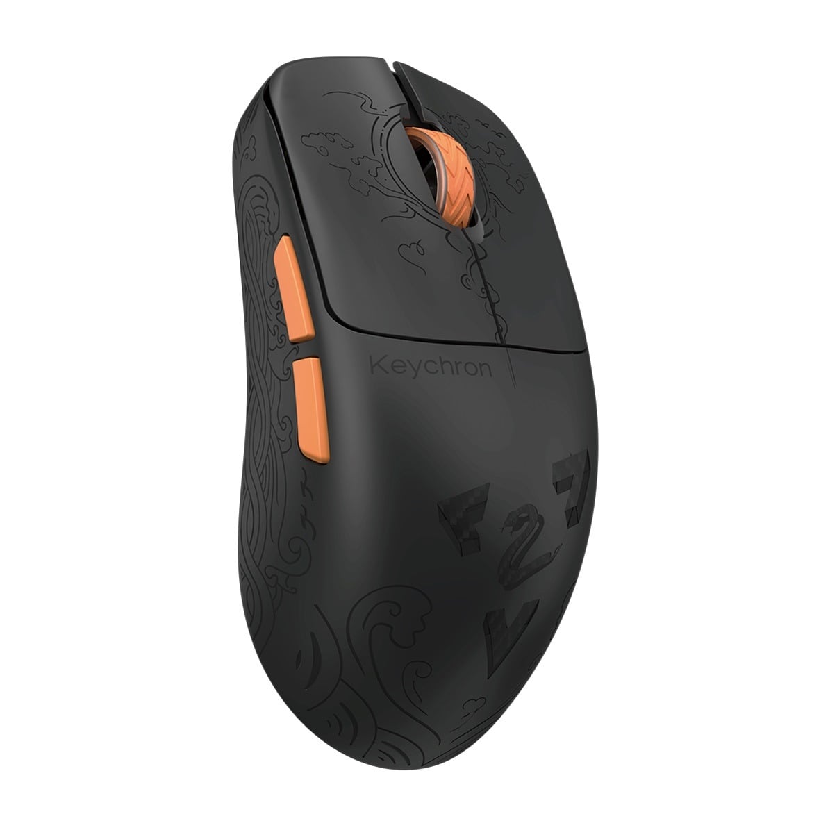 Keychron G3 HE 8K PixArt 3955 Wireless Mouse - Black/Carbon Fiber