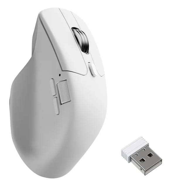 Keychron M6 Wireless PixArt 3950 8K Silent Micro Switch Mouse - White