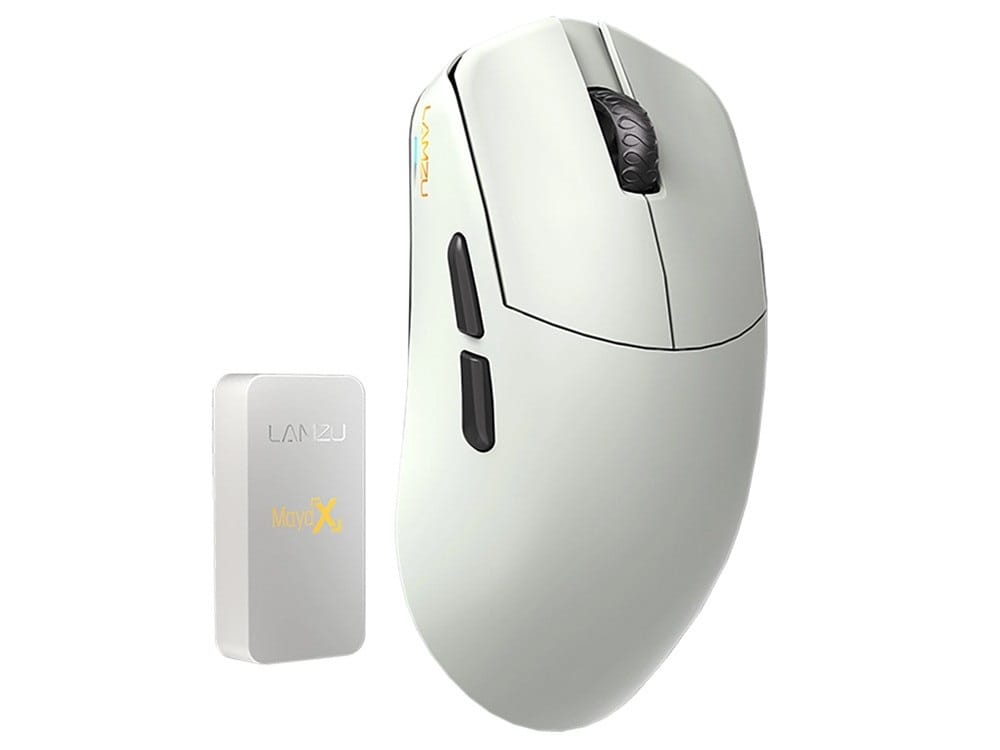 LAMZU MAYA X 8K Lightweight Dual Mode Wireless Gaming Mouse - Cloud Grey