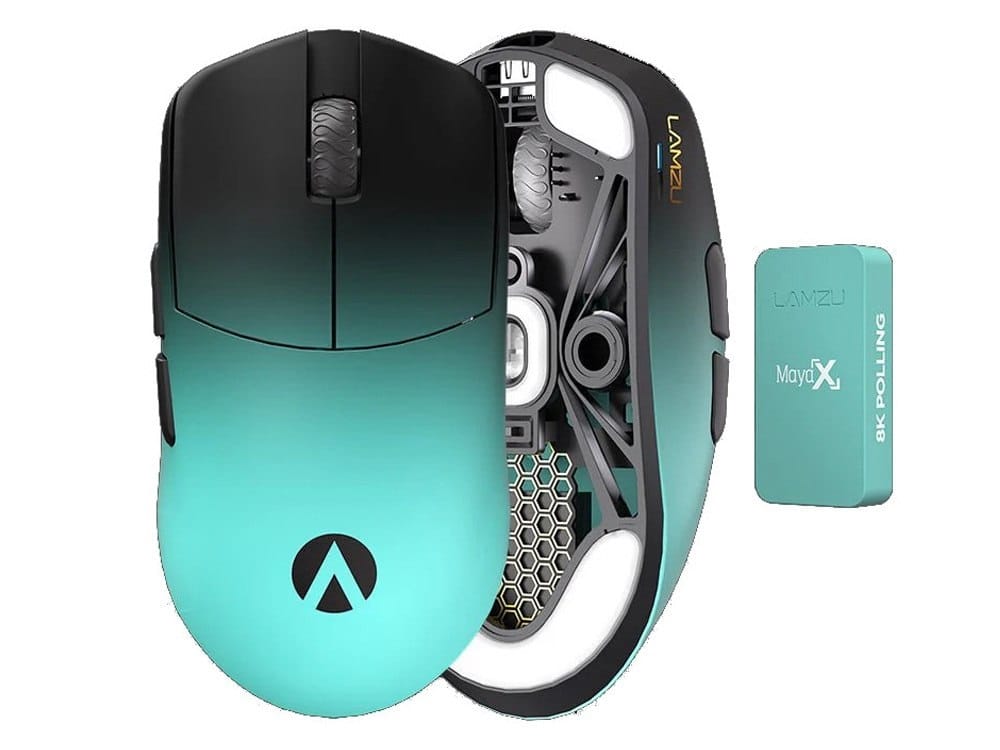 LAMZU x AIMLABS MAYA X 8K Lightweight Dual Mode Wireless Gaming Mouse
