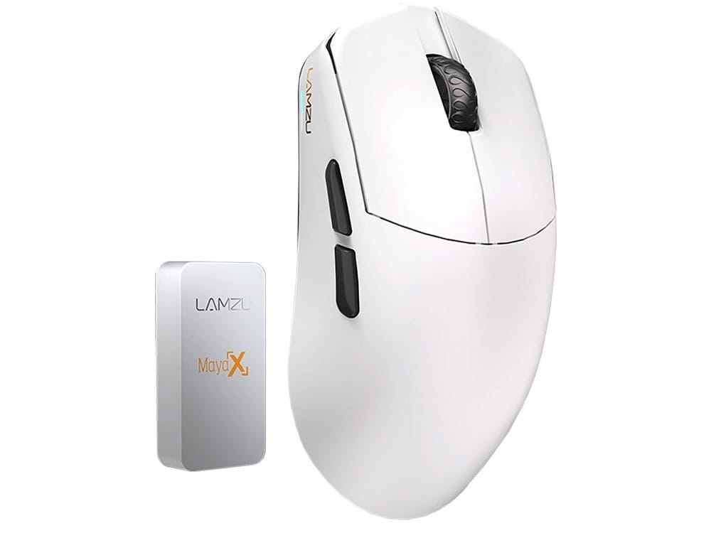 LAMZU MAYA X 8K Lightweight Dual Mode Wireless Gaming Mouse - White