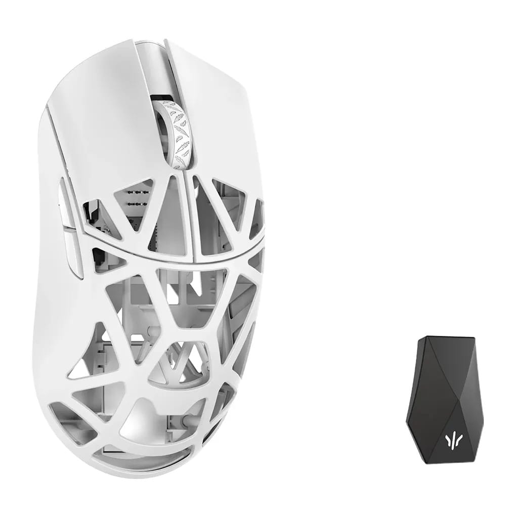 WLMOUSE Beast X Max 8K Magnesium Solid Sides Wireless Gaming Mouse -  Milky White