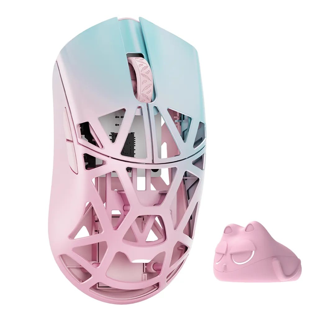 WLMOUSE Beast X Max 8K Magnesium Solid Sides Wireless Gaming Mouse -  Blue Pink