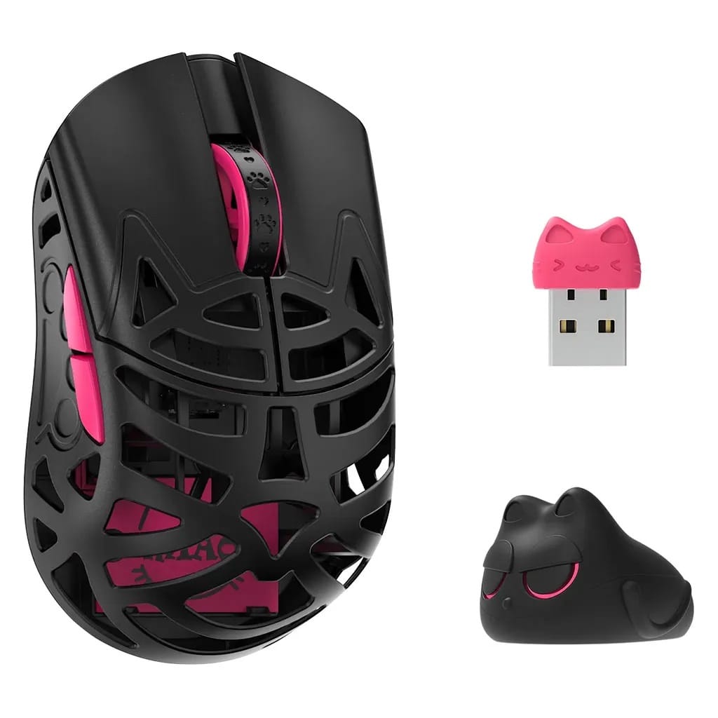 WLMOUSE Beast Miao 8K Magnesium Optical Mouse OMRON Optical Switch - Black