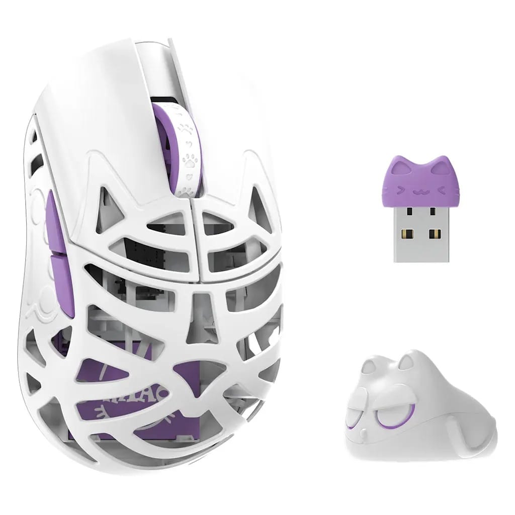 WLMOUSE Beast Miao 8K Magnesium Optical Wireless Mouse OMRON Optical Switch - White