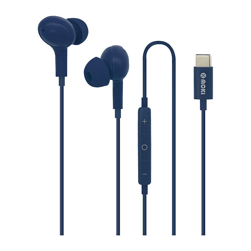 Moki USB-C Connect Earphones - Navy