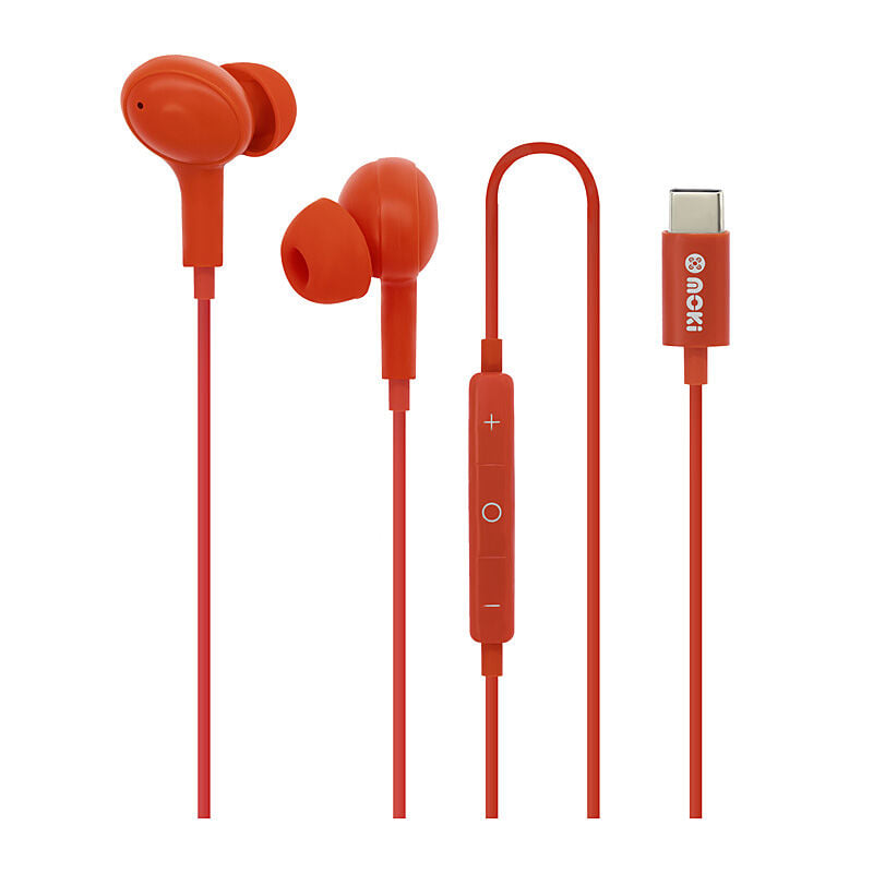 Moki USB-C Connect Earphone - Red