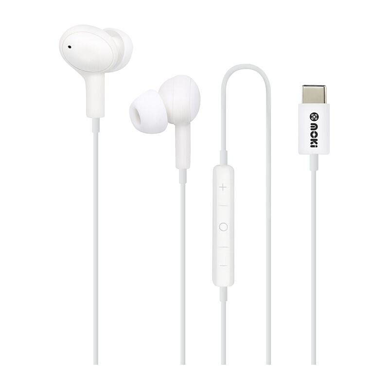 Moki USB-C Connect Earphones - White