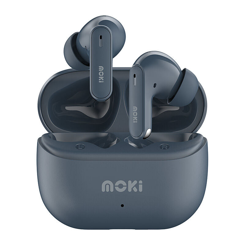 MokiPods True Wireless Earphones - Steel Blue