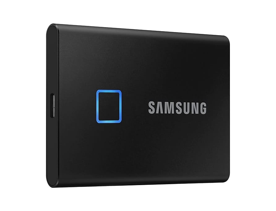 Samsung T7 2TB Touch USB 3.2 Portable SSD - Black MU-PC2T0K/WW