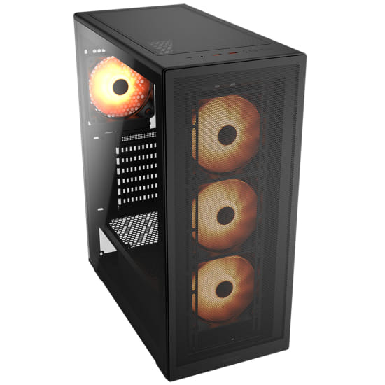 Cougar MX220 RGB BLACK ARGB Midi Case 4x ARGB Fans