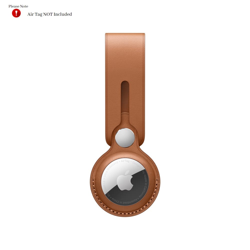 Apple AirTag Leather Loop - Saddle Brown