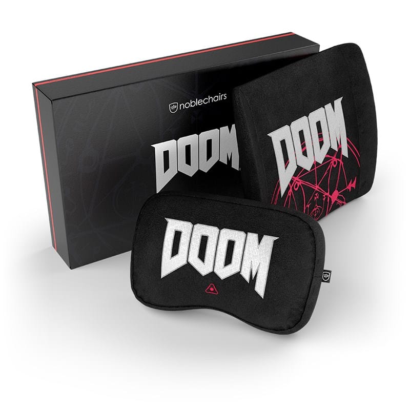 Noblechairs Memory Foam Pillow Set DOOM Edition