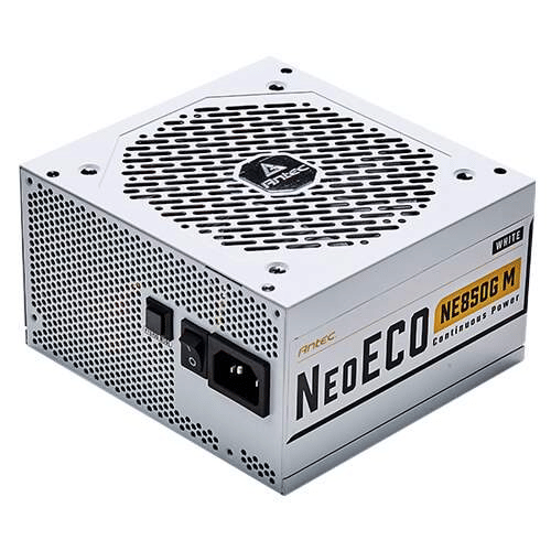 Antec NE 850W 80+ Gold Fully Modular ATX Power Supply Unit - White
