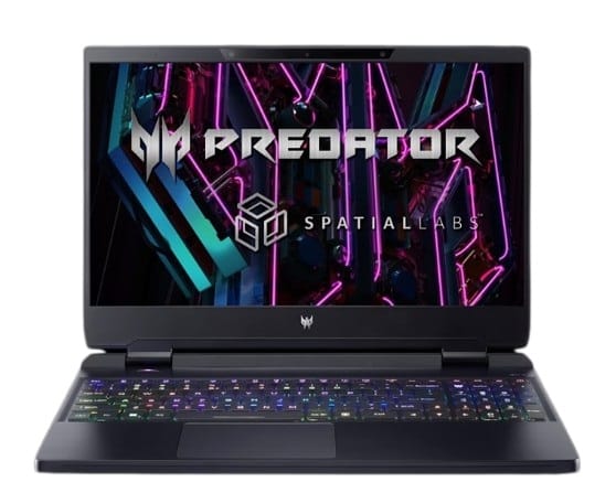 Acer Predator Helios 3D 15 SpatialLabs 15.6" UHD Laptop, i9-13900HX, 32GB RAM, 2TB SSD, GeForce RTX4080, Windows 11 Pro