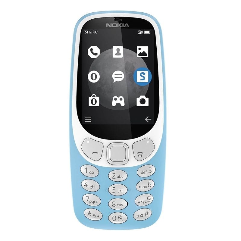 Nokia 3310 (2017, 3G 900/2100, Keypad) - Azure Blue 