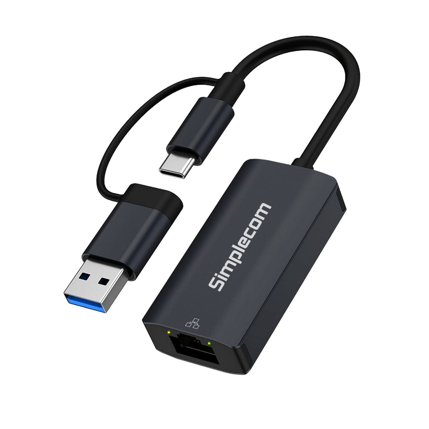 Simplecom NU315 USB-C/USB-A to Gigabit Ethernet Adapter