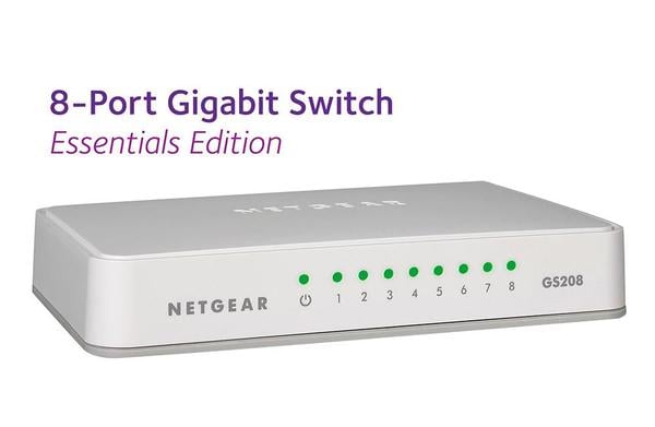 Netgear GS208 8-Port Gigabit Unmanaged Switch