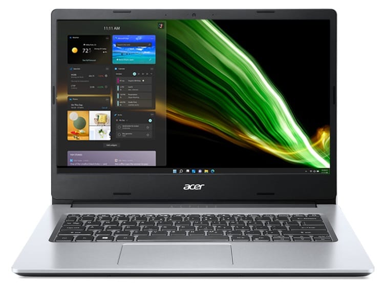 (Manufacturer Refurbished) Acer Aspire 1, 14" HD, Celeron N4500, 8GB RAM, 128GB SSD, Windows 11 Home 
