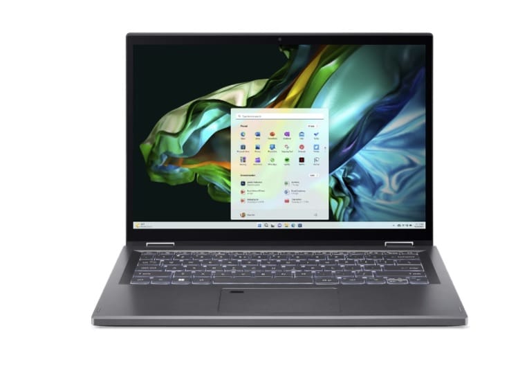 (Ex-Demo) Acer Aspire 5 Spin 14 14" Touchscreen Laptop, i5, 16GB RAM, 512GB SSD, Windows 11 Pro