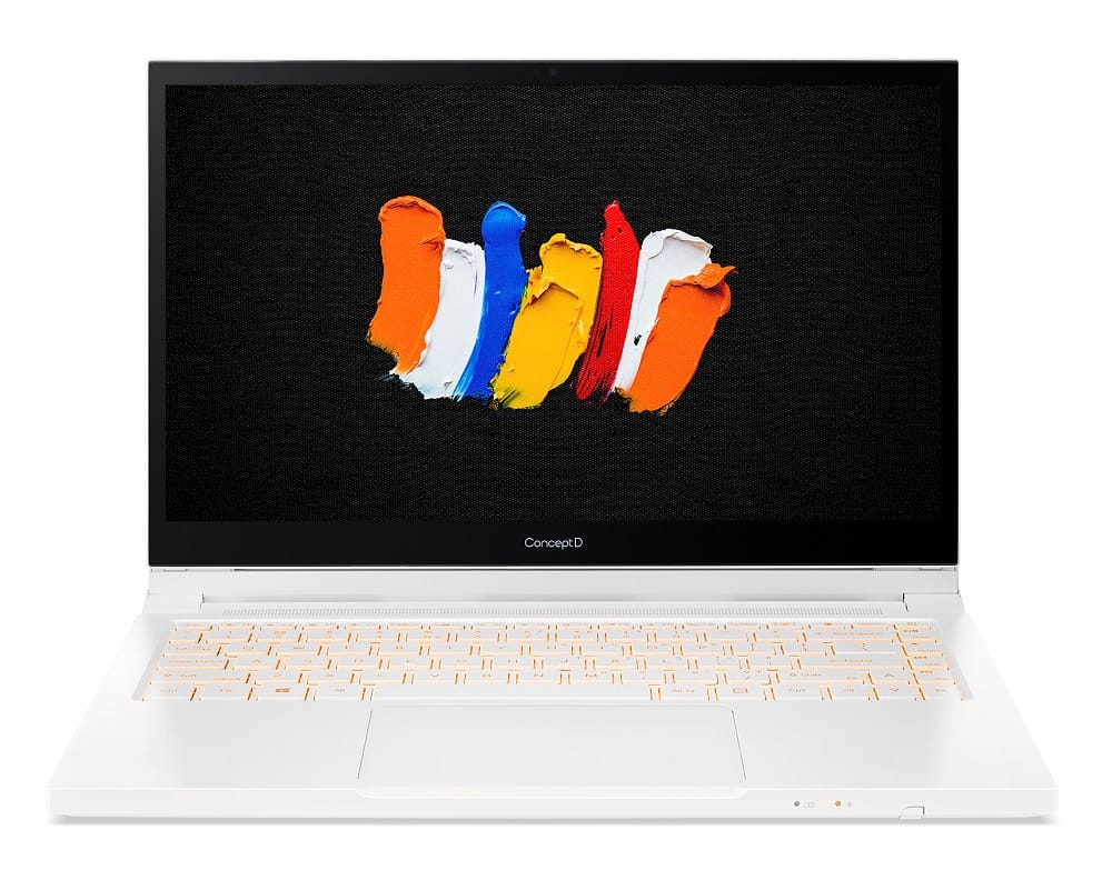 (Manufacturer Refurbished) Acer ConceptD 3, 14" FHD Touchscreen Laptop, i7-10750H, 16GB RAM, 512GB SSD, Quadro T1000, Windows 10 Pro - White