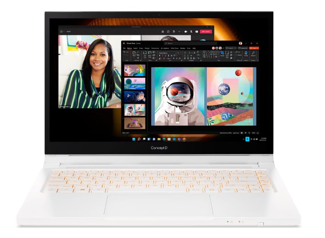 Acer ConceptD 3 Ezel Pro 15.6" FHD Touchscreen Laptop, i7-11800H, 16GB RAM, 1TB SSD, T1200, Windows 11 Pro