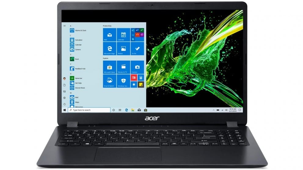 Manufacture Refurbished Acer Aspire 3,15.6"FHD, Intel Core i3-1005G1, 4GB RAM, 128GB SSD, Windows 10 Home