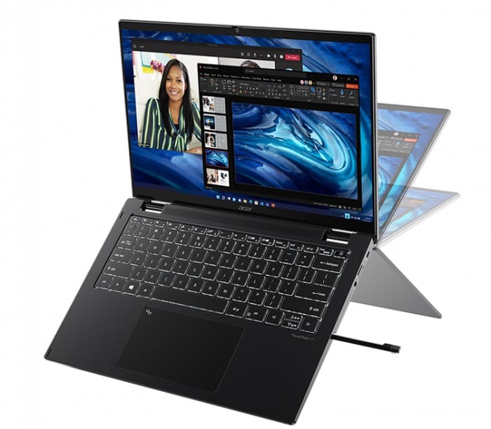 (Manufacturer Refurbished) Acer TravelMate Spin 14" FHD IPS Laptop, i5-1135G7, 8GB RAM, 256GB SSD, Windows 10 Home