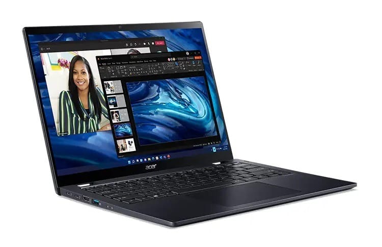 (Ex-Demo) Acer TM Spin 11.6" FHD IPS Touchscreen Laptop, N200, 8GB RAM, 256GB SSD, Windows 11 Pro