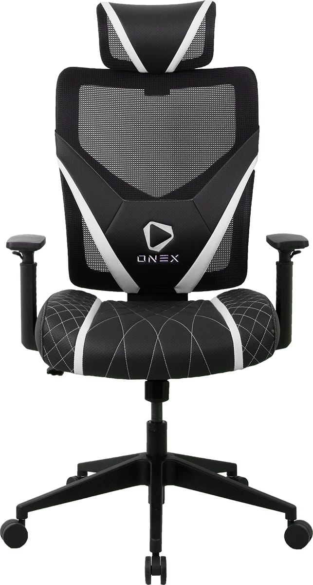 ONEX GE300 Ergonomic Breathable Mesh Office/Gaming Chair - Black/White