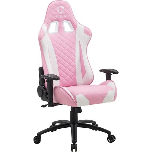 ONEX GX330 Series Faux Leather Gaming Chair - Pink/White