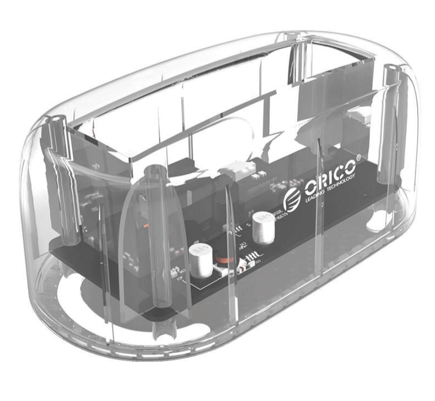 Orico 6139U3 2.5"/3.5" USB3.0 Hard Drive Dock - Clear 